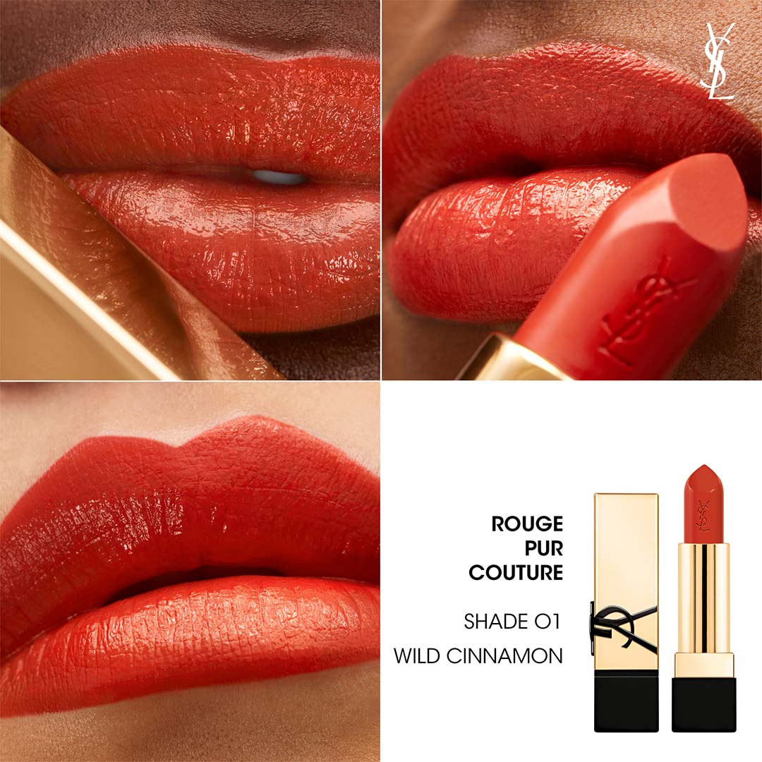 Yves Saint Laurent Rouge Pur Couture Pure Color In Care Satin Lipstick O1 Wild C