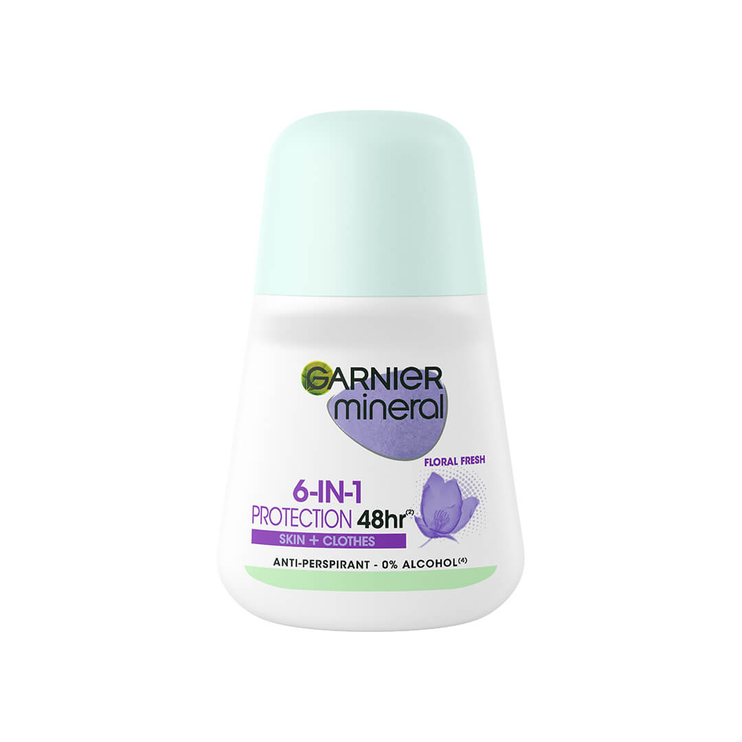 Garnier Mineral 6 In 1 Protection Skin And Clothes Deo Roll On 50 ml