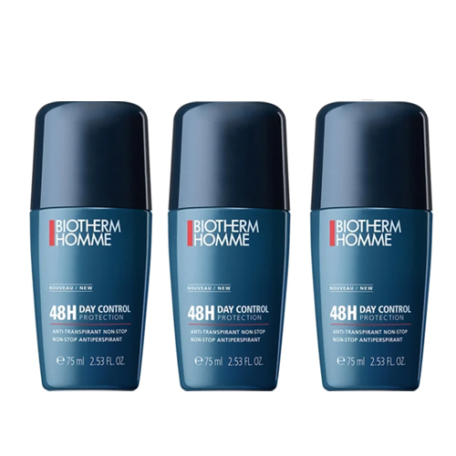 Biotherm Homme 48h Day Control Deo Roll On 3x75 ml