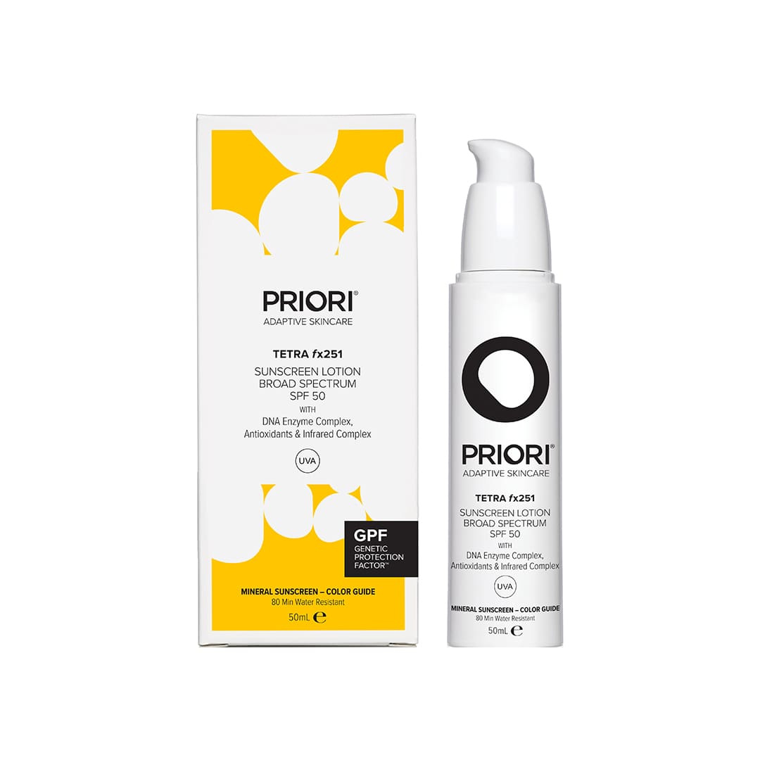 Priori Tetra Broad Spectrum Tinted Spf50 50 ml - hudvårdsrutin