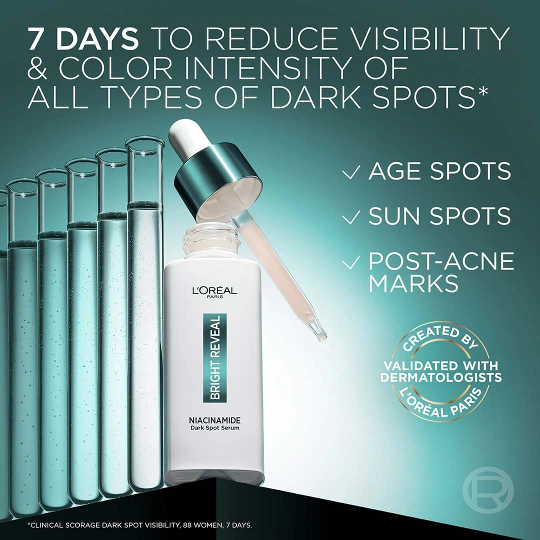 Loreal Paris Bright Reveal Niacinamide Dark Spot Serum | 30 ml