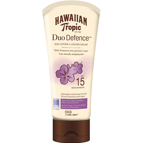 Hawaiian Tropic Duo Defence Sun Lotion Spf15 180 ml