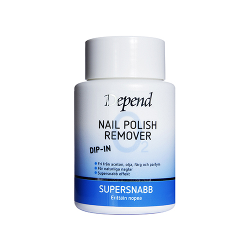 O2 Nail Polish Remover Dip In Supersnabb Blå 75 ml Depend Harmoniq.se