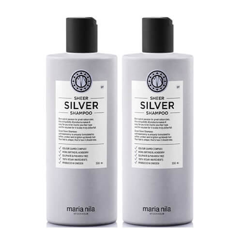 Maria Nila Sheer Silver Shampoo Duo Full Size Kit