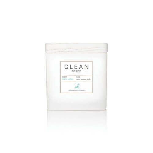 Clean Space Warm Cotton Scented Candle 227 ml