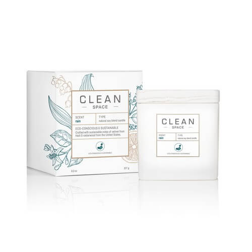 Clean Space Rain Scented Candle 227 ml