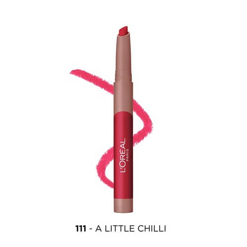 Loreal Paris Infaillible Matte Lip Crayon Lipstick A Little Chilli 111 2.5g
