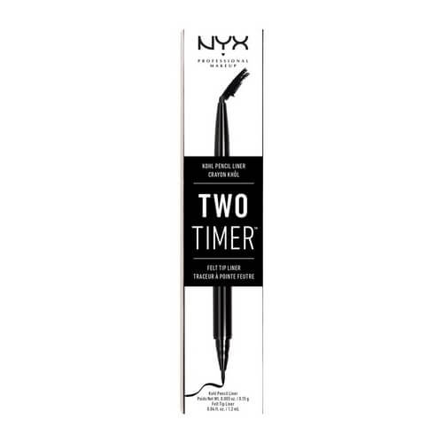 NYX Professional Makeup Two Timer-Dual Ended Eyeliner Jet Black