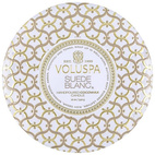 Voluspa Maison Blanc 3 Wick Tin Candle Suede Blanc 340g