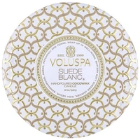 Voluspa Maison Blanc 3 Wick Tin Candle Suede Blanc 340g