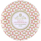 Voluspa Maison Blanc 3 Wick Tin Candle Saijo Persimmon 340g