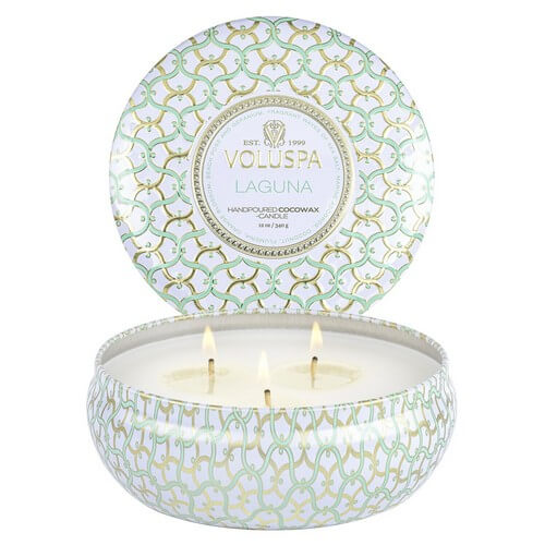 Voluspa Maison Blanc 3 Wick Tin Candle Laguna 340g