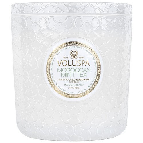 Voluspa Maison Blanc Luxe Jar Candle Moroccan Mint Tea 850g