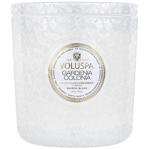 Voluspa Maison Blanc Luxe Jar Candle Gardenia Colonia 850g