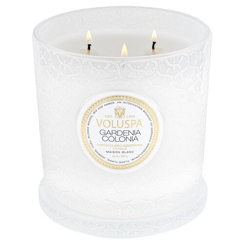 Voluspa Maison Blanc Luxe Jar Candle Gardenia Colonia 850g