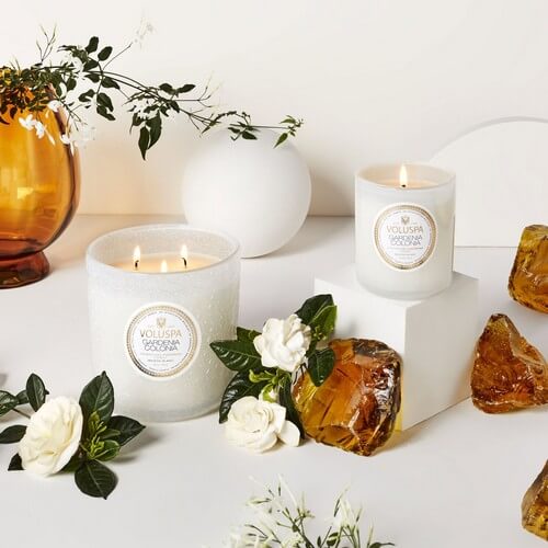 Voluspa Maison Blanc Luxe Jar Candle Gardenia Colonia 850g