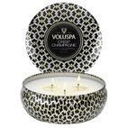 Voluspa Maison Noir 3 Wick Tin Candle Crisp Champagne 340g