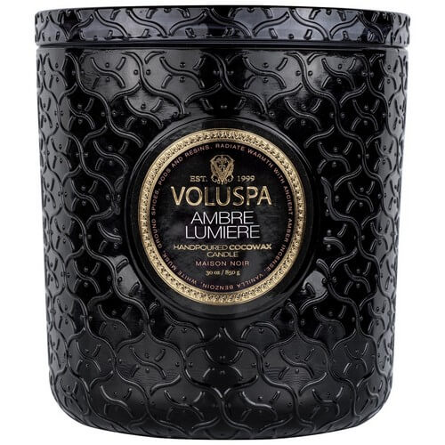 Voluspa Maison Noir Luxe Jar Candle Ambre Lumiere 910g