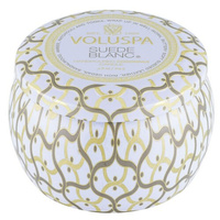 Voluspa Maison Blanc Mini Tin Candle Suede Blanc 113g