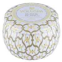 Voluspa Maison Blanc Mini Tin Candle Suede Blanc 113g