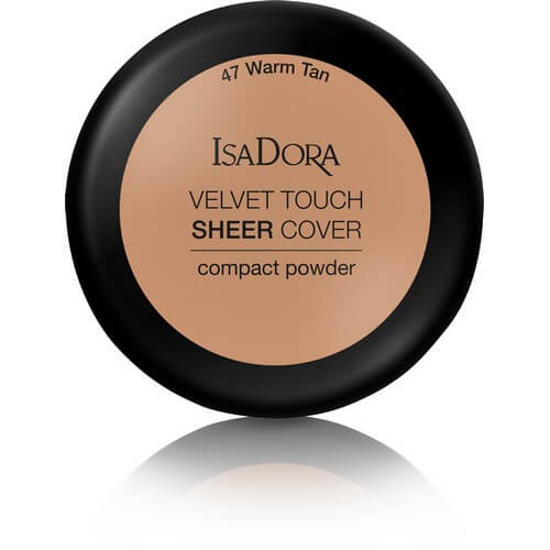 IsaDora Velvet Touch Sheer Cover Compact Powder Warm Tan 47 10g