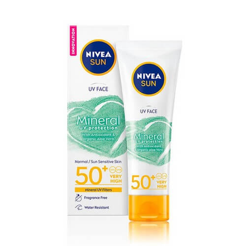 Nivea Sun Uv Face Mineral Sunscreen Spf50+ 50 ml