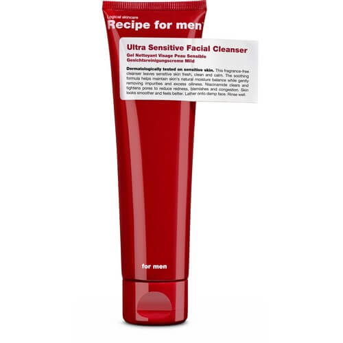Recipe For Men Ultra Sensitive Facial Cleanser 100 ml