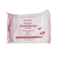 Gunry Avsminkningsservett Sensitive 20 pcs