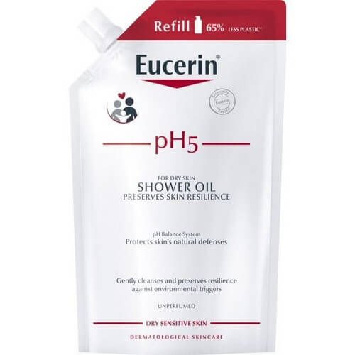 Eucerin pH5 Shower Oil Oparfymerad Refill 400 ml