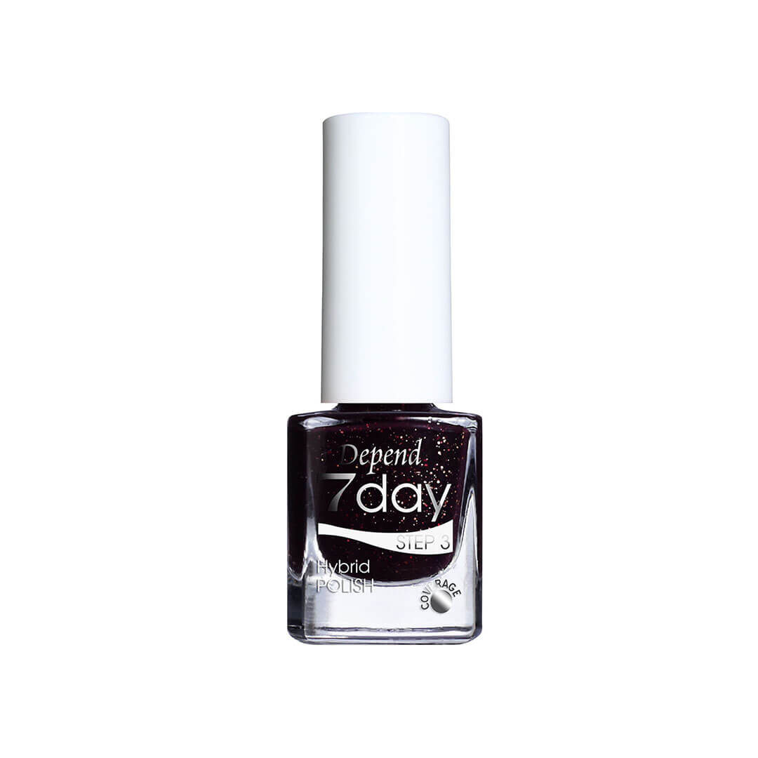 Depend 7day Hybrid Polish Bordeaux Glitz 7254 5 ml