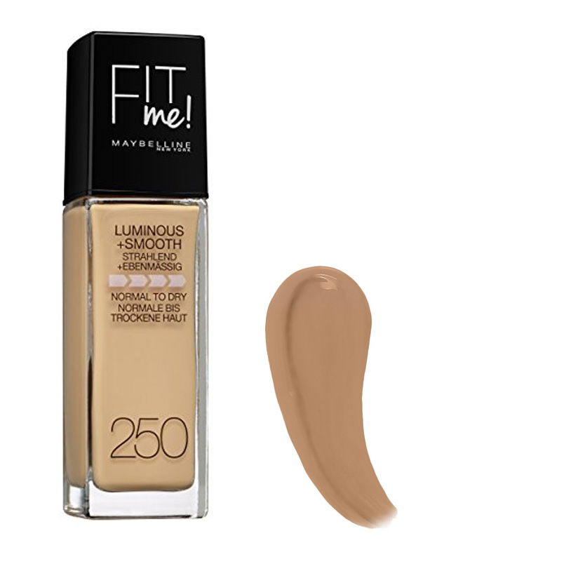 Maybelline Fit Me Luminous And Smooth Foundation Sun Beige 250 30 ml