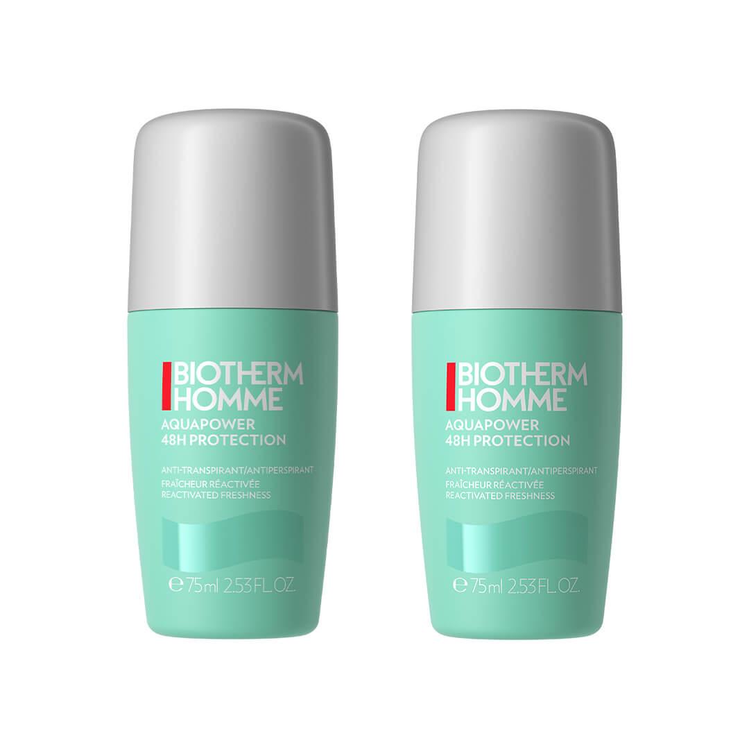 Biotherm Homme Aquapower Deo Roll On Duokit 2x75 ml
