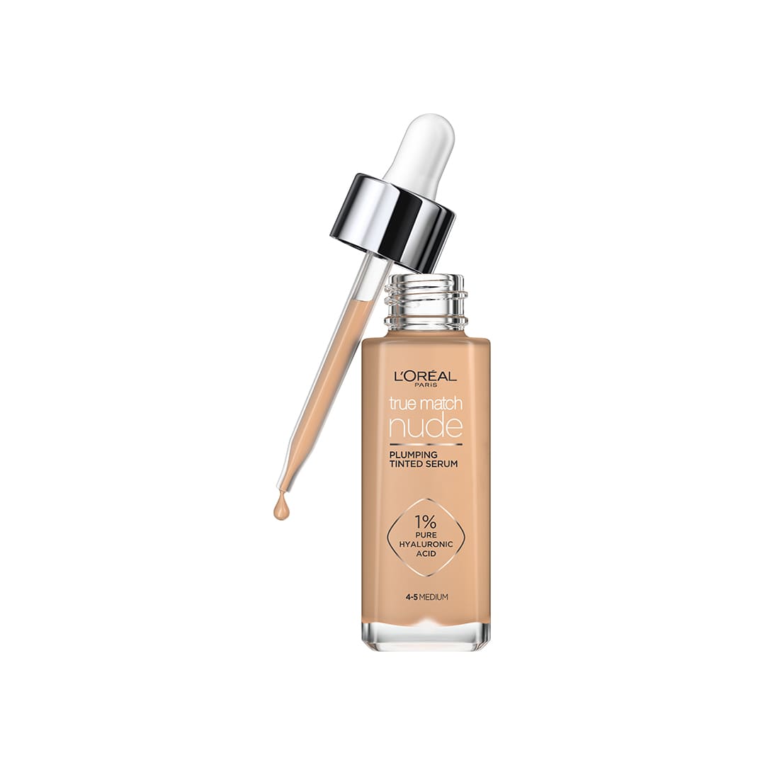 Loreal Paris True Match Nude Plumping Tinted Serum 4-5 Medium 30 ml