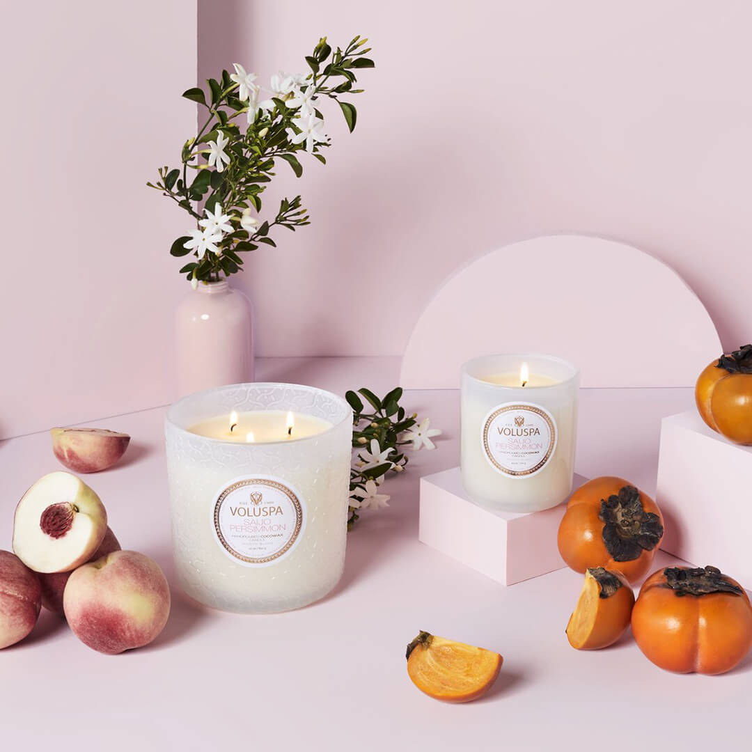Voluspa Maison Blanc Classic Boxed Candle Saijo Persimmon 269g