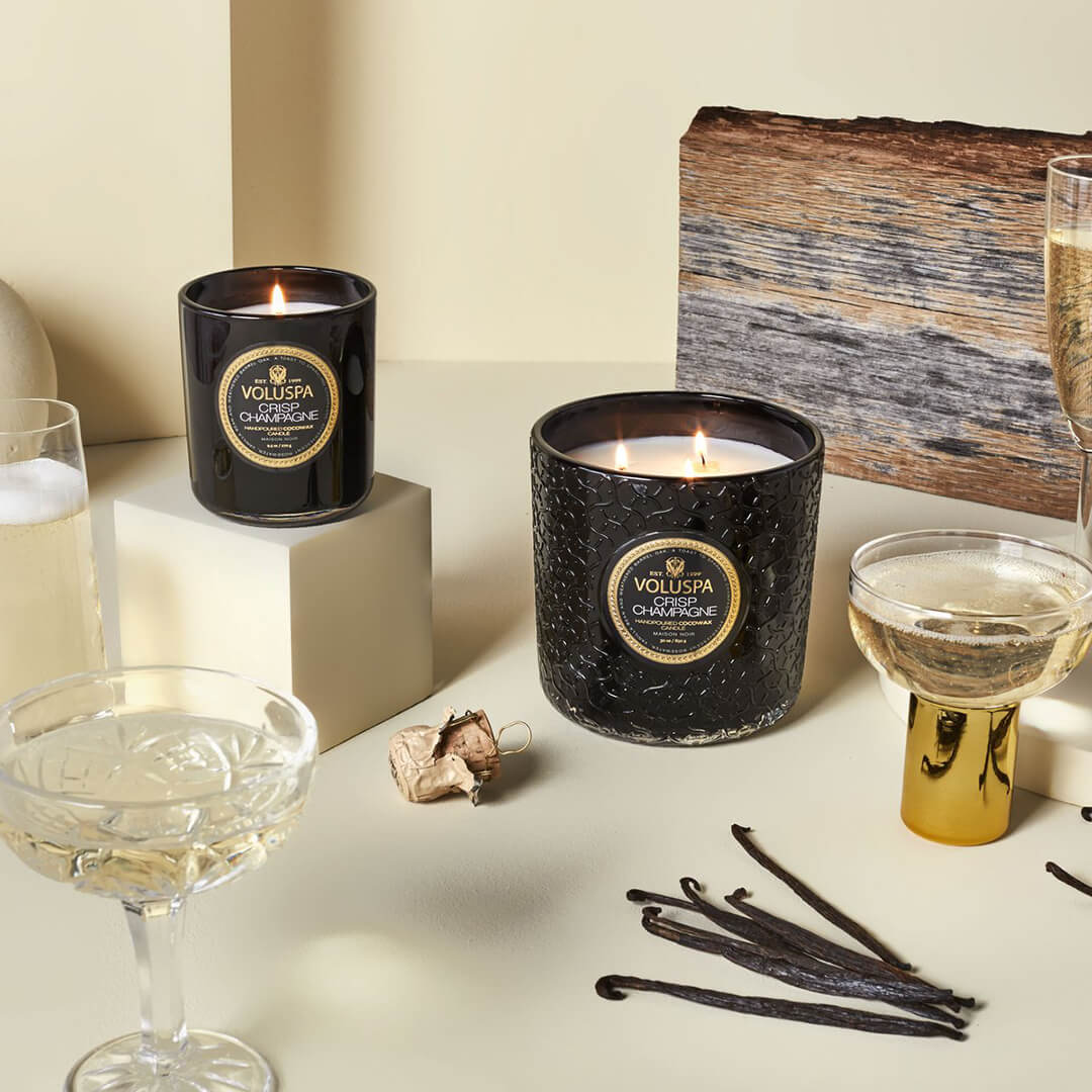 Voluspa Maison Noir Classic Boxed Candle Crisp Champagne 269g