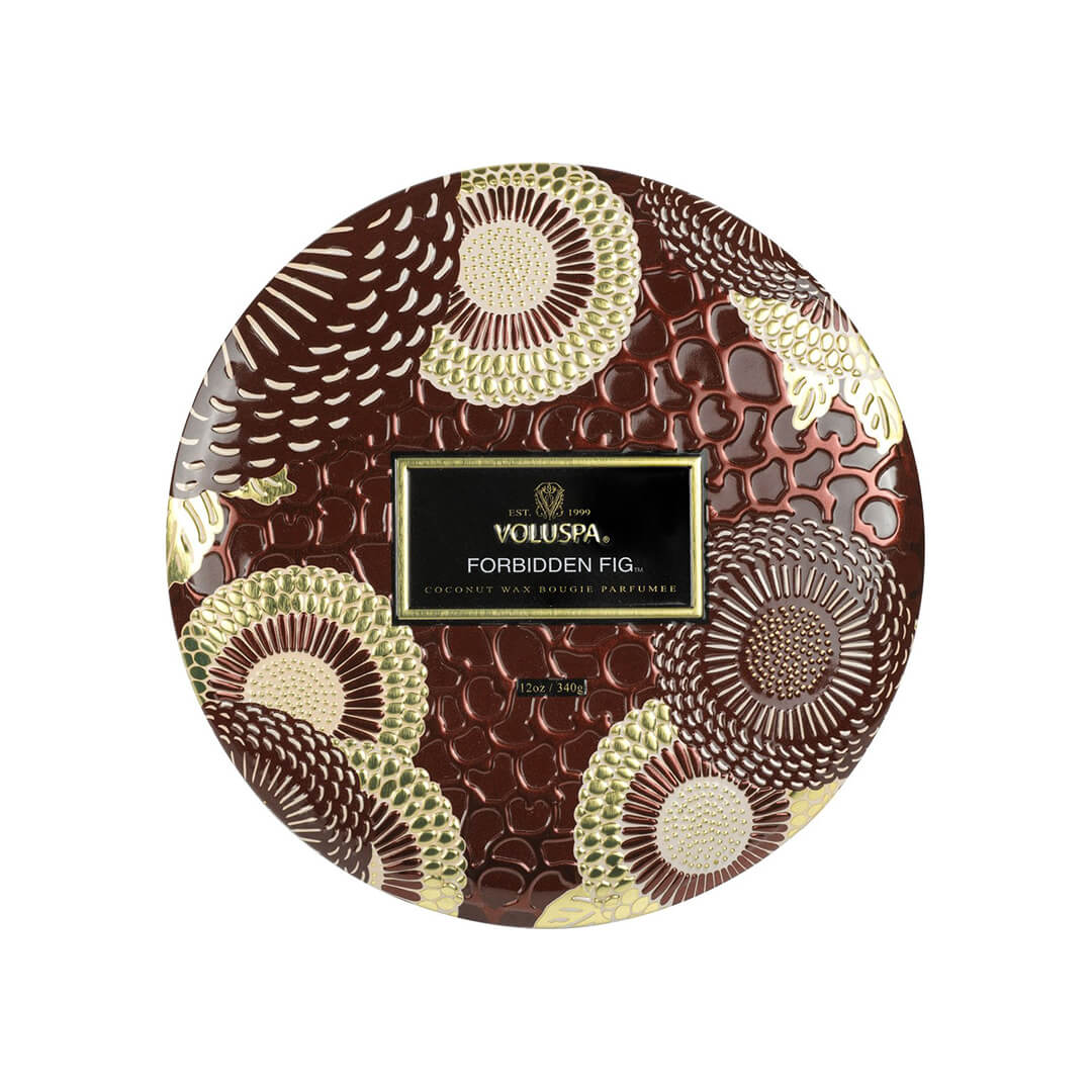 Voluspa Maison Japonica Collection 3 Wick Tin Candle Forbidden Fig 340g