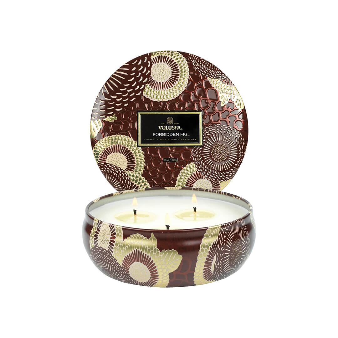 Voluspa Maison Japonica Collection 3 Wick Tin Candle Forbidden Fig 340g