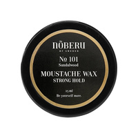 Noberu Moustache Wax Strong Hold Sandalwood 25 ml