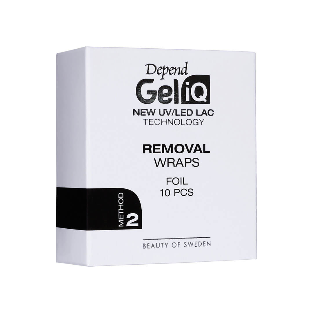 Depend Gel iQ Remover Wraps Foil 10 pcs