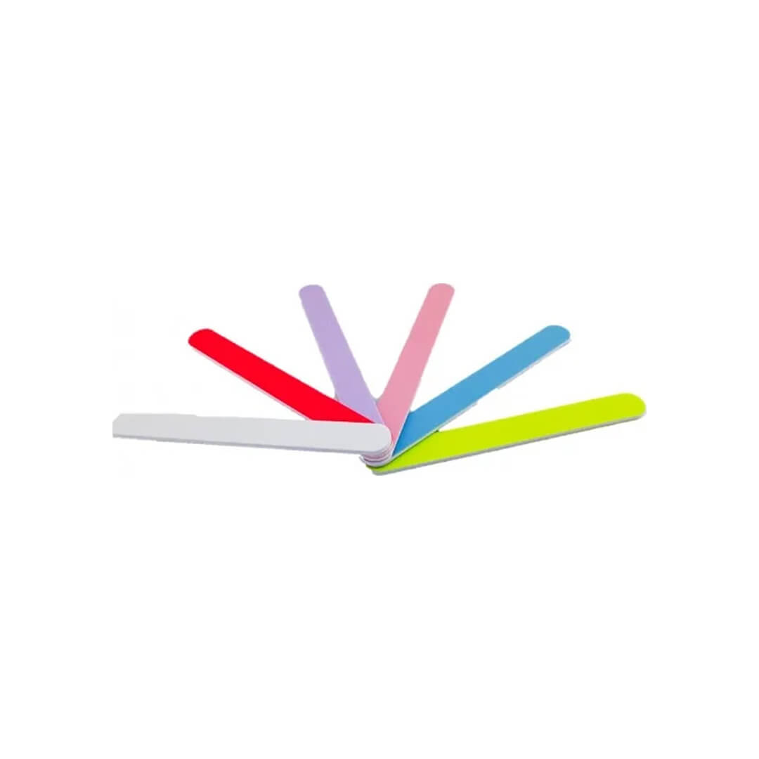 Vitry Sandpappersfilar Färgade 17 cm 6 pcs