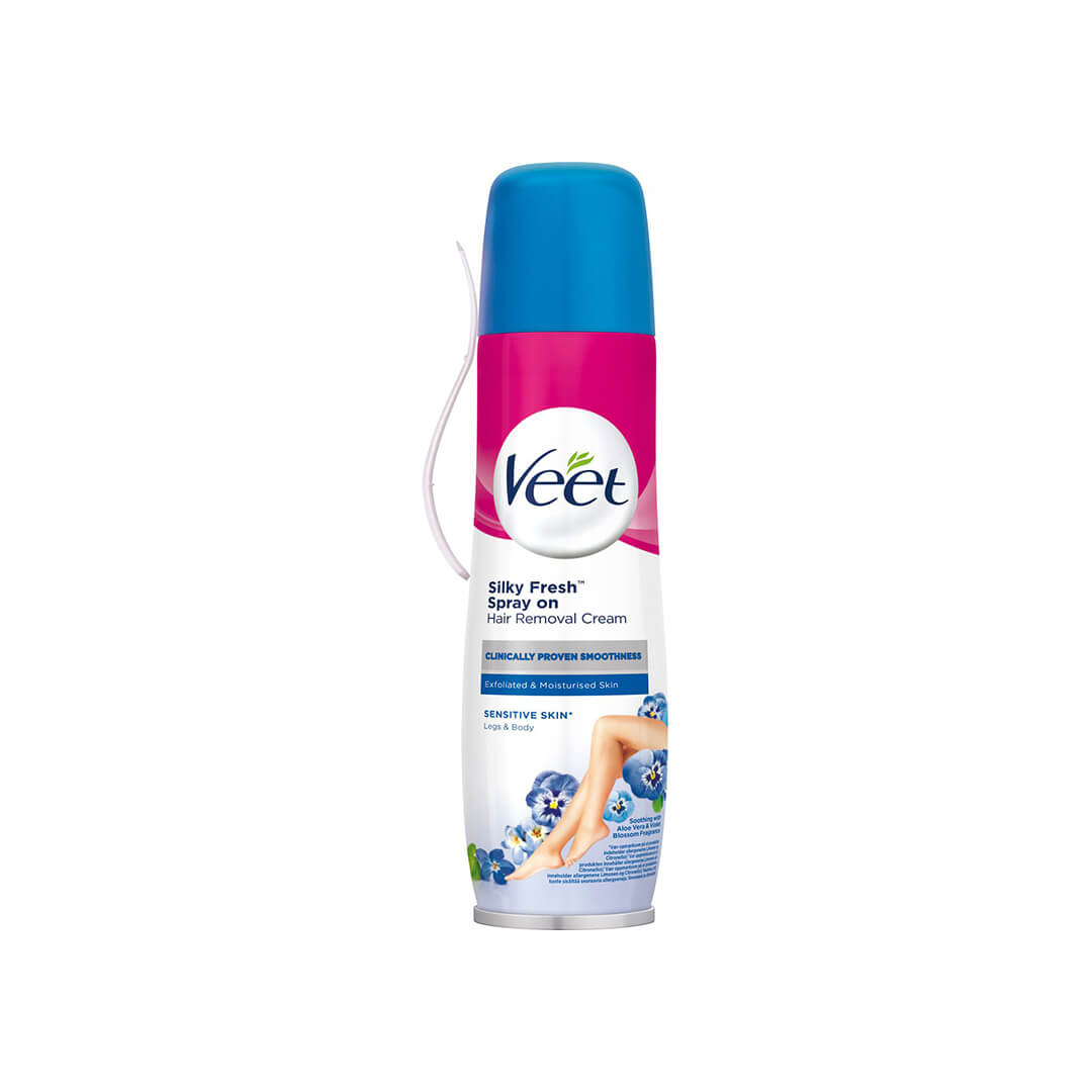 Veet Silky Fresh Spray On Hair Removal Cream Sensitive Skin 150 ml