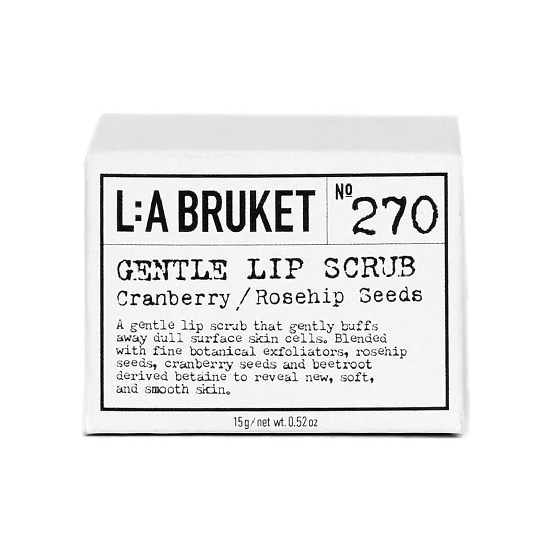 LA Bruket 270 Gentle Lip Scrub Cranberry Rosehip Seeds 15 ml