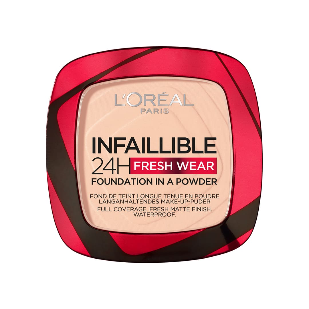 Loreal Paris Infaillible 24H Fresh Wear Powder Foundation 180 Rose Sand 9g