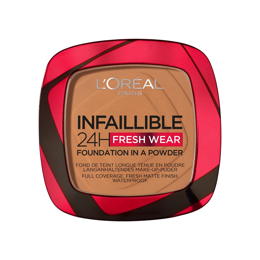 Loreal Paris Infaillible 24H Fresh Wear Powder Foundation Hazelnut 330 9g