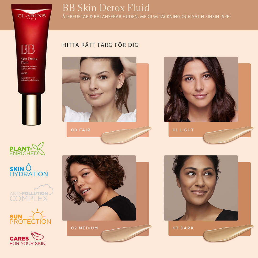 Clarins Bb Skin Detox Fluid Fair 00 45 ml