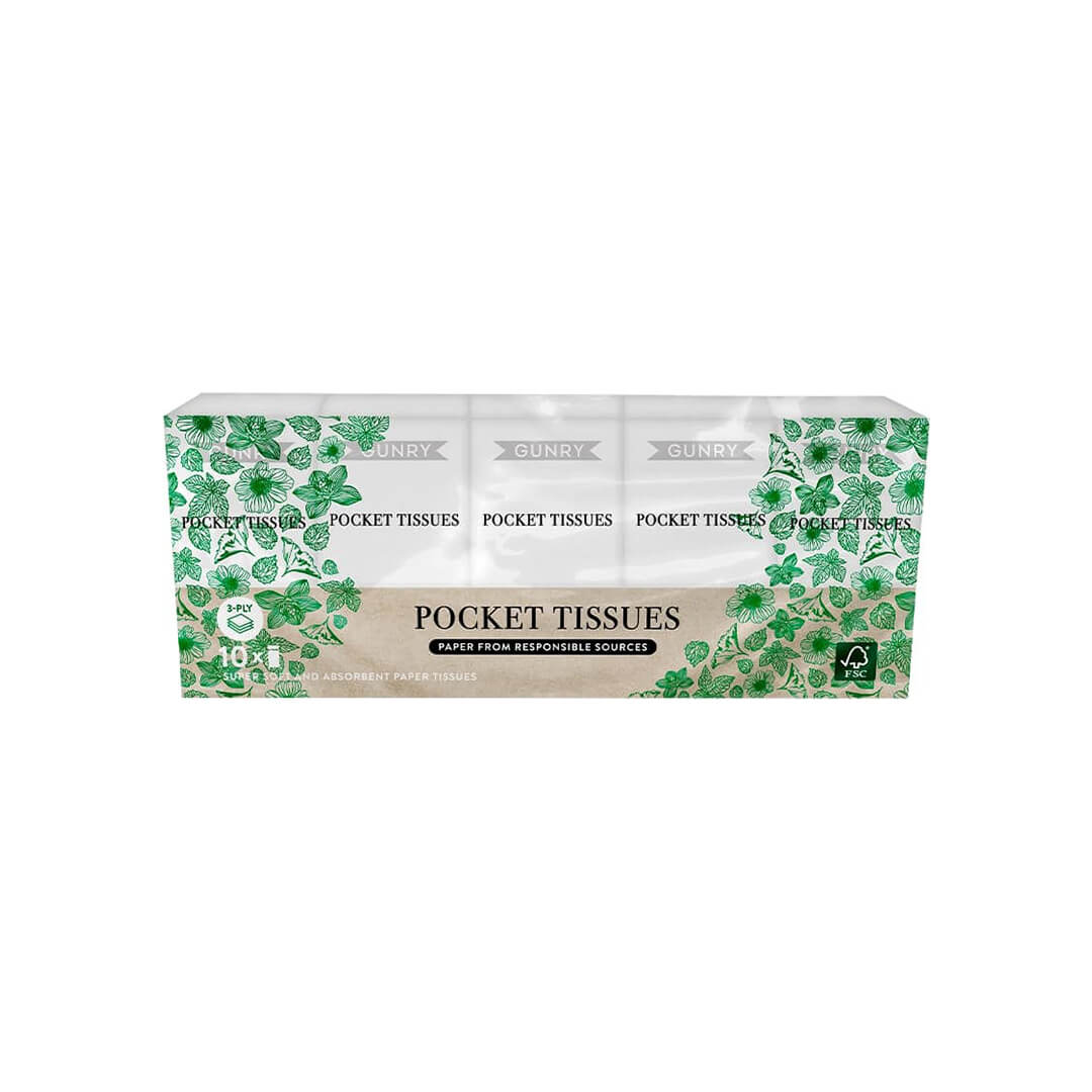 Gunry Pocket Tissues 10x10 pcs