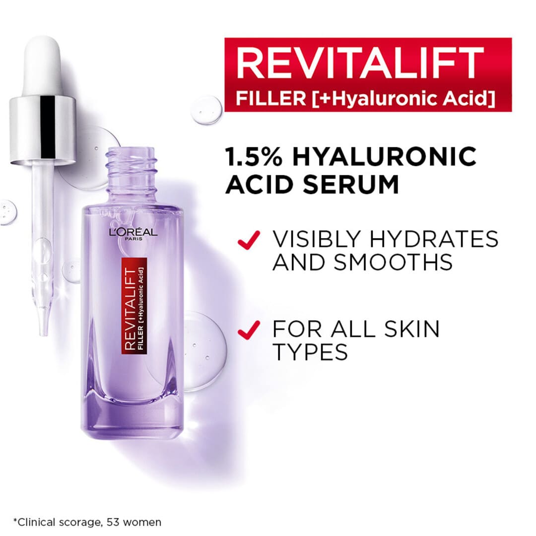 Loreal Paris Revitalift Filler Hyaluronic Acid Anti Wrinkle Serum 30 ml