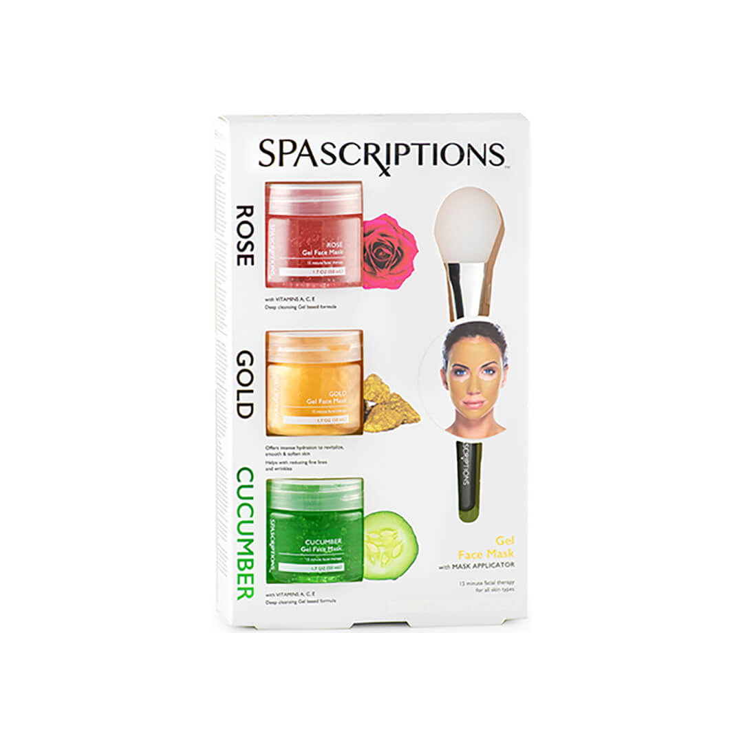 SpaScriptions Gel Face Mask Set 3 x 50 ml