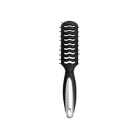 Vadeco Tunnelborste Oval Mattsvart Silver 24.5 cm