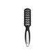 Vadeco Tunnelborste Oval Mattsvart Silver 24.5 cm